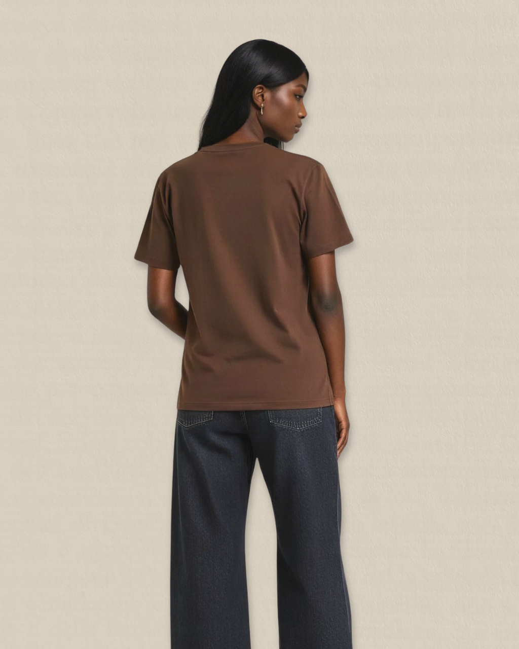 Cowrie Print T-shirt in Cocoa