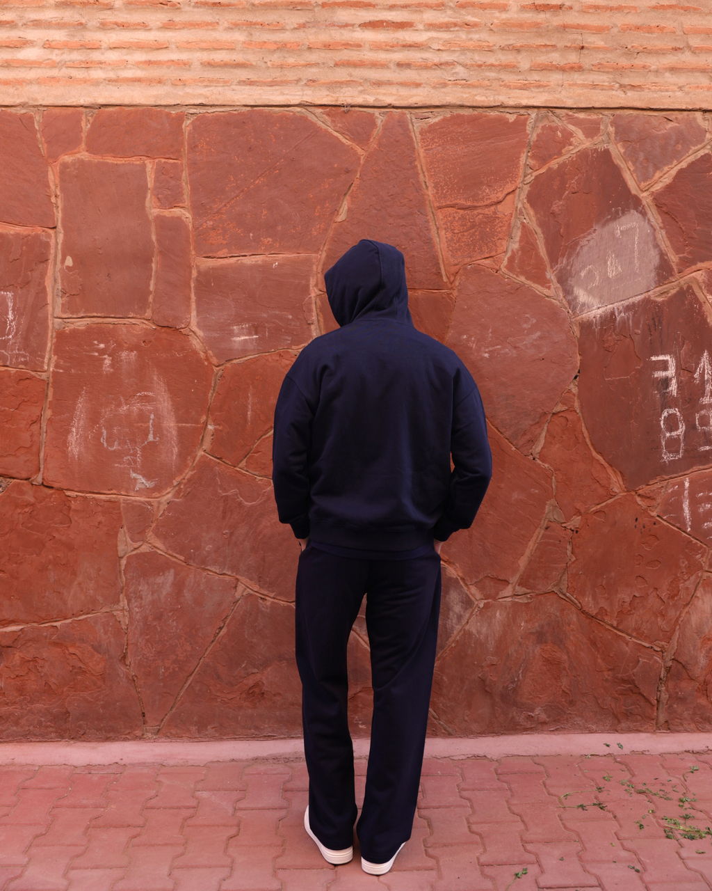 Indigo Archive Relaxed Hoodie